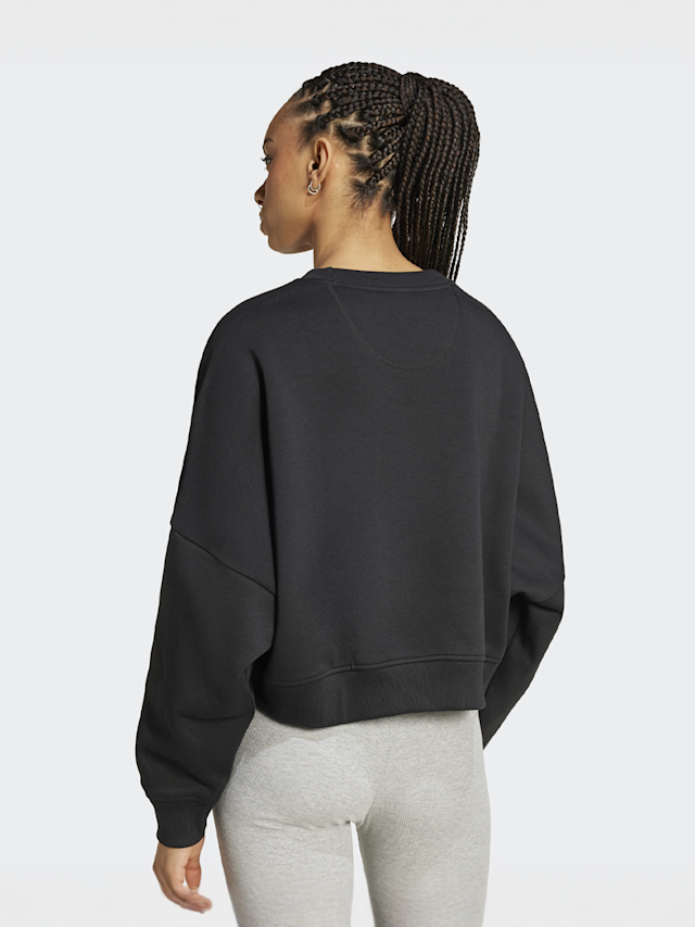 adidas Originals, Essential Crew Fleece, black, Image 2 of 4