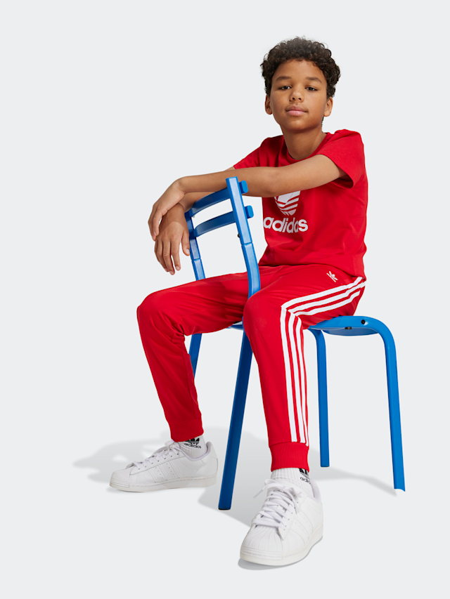 adidas Originals, Superstar Trackpants, rood, Afbeelding 1 van 4