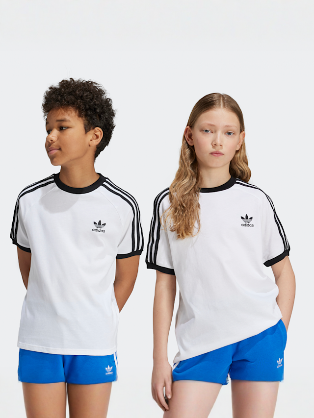 adidas Originals, 3-Streifen Tee, white, Image 1 of 4