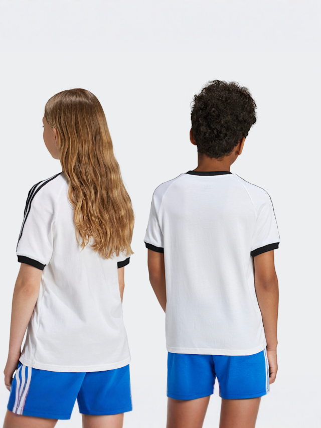 adidas Originals, 3-Stripes Tee, wit, Afbeelding 2 van 4