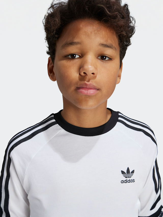 adidas Originals, 3-Stripes Tee, wit, Afbeelding 3 van 4