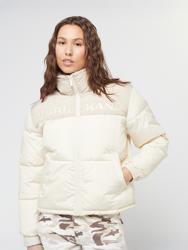 Karl Kani, Retro Essential Puffer Jacket, beż, Obraz 1 z 5