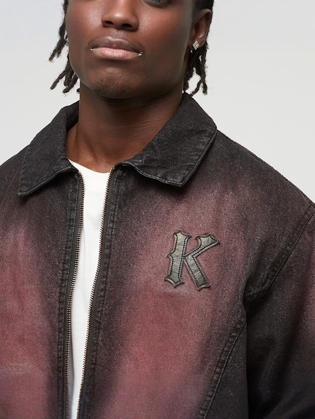Karl Kani, Patch Color Spray Denim Jacket, multi-colour, Image 3 of 4