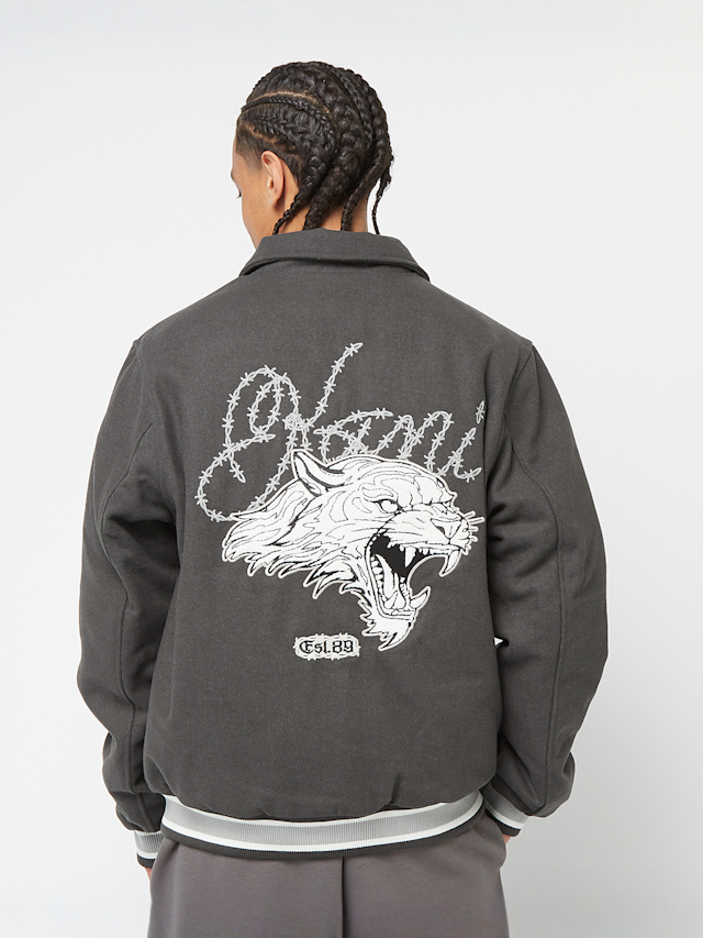 Karl Kani, Snow Tiger College Jacket, grey, Image 1 of 6