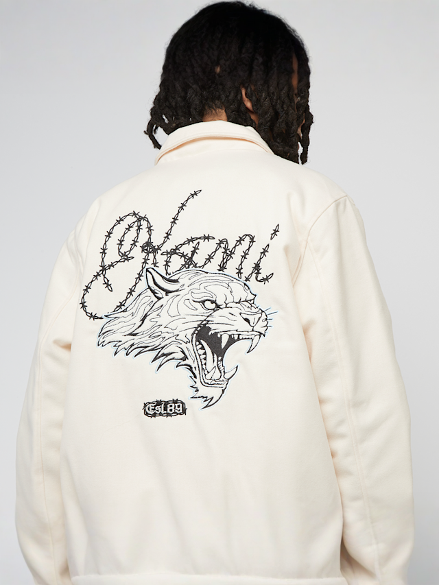 Karl Kani, Snow Tiger College Jacket, beige, Image 5 of 6
