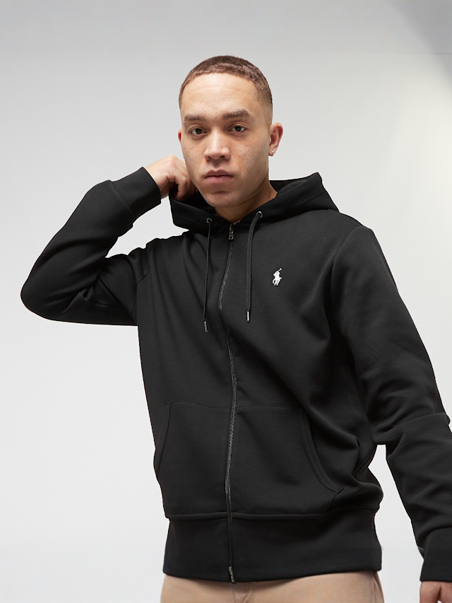 Polo Ralph Lauren, Double Knit Fullzip Hoodie, black, Image 1 of 4