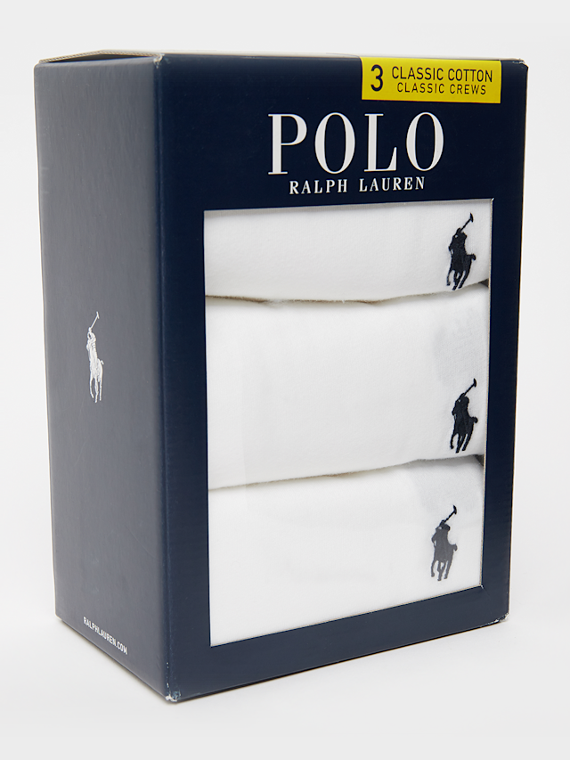 Polo Ralph Lauren, Crew Undershirt (3 Pack), white, Image 6 of 6