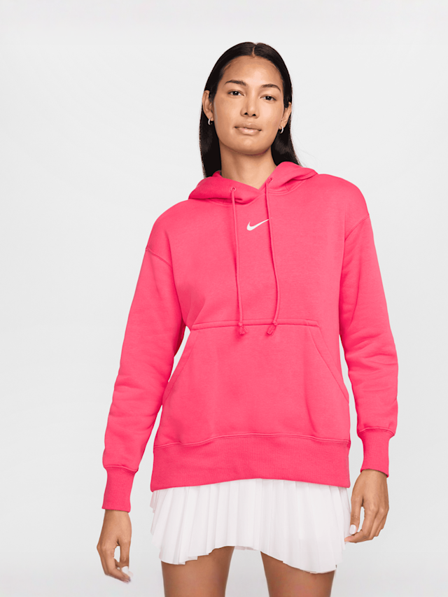 Nike, Sportswear Phoenix Fleece Oversize-Hoodie, Pink, Image 1 of 9