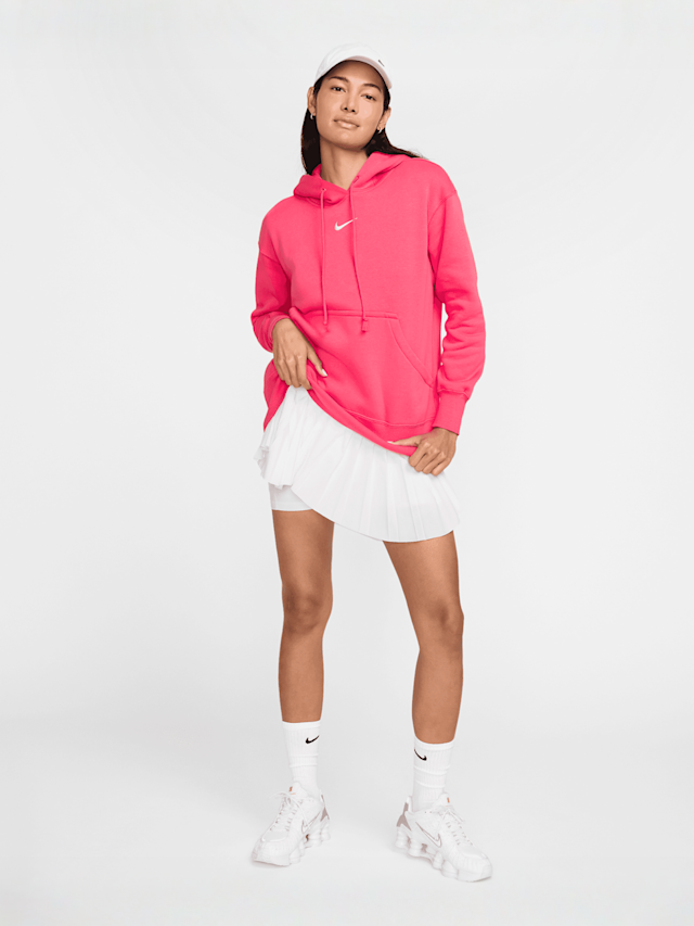 Nike, Sportswear Phoenix Fleece Oversize-Hoodie, Pink, Image 9 of 9