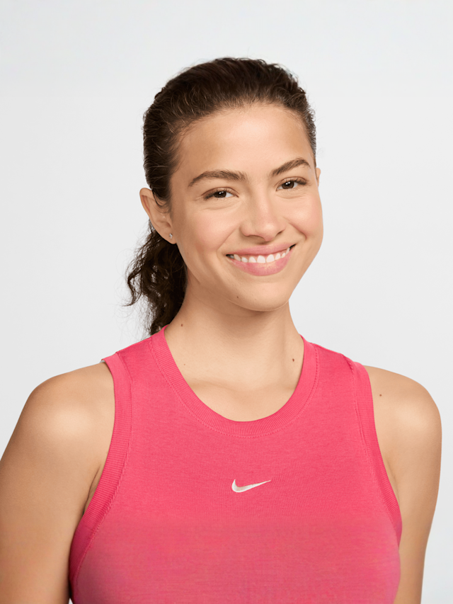 Nike, Sportswear Essential Rib Crop Tanktop, Pink, Image 3 of 5