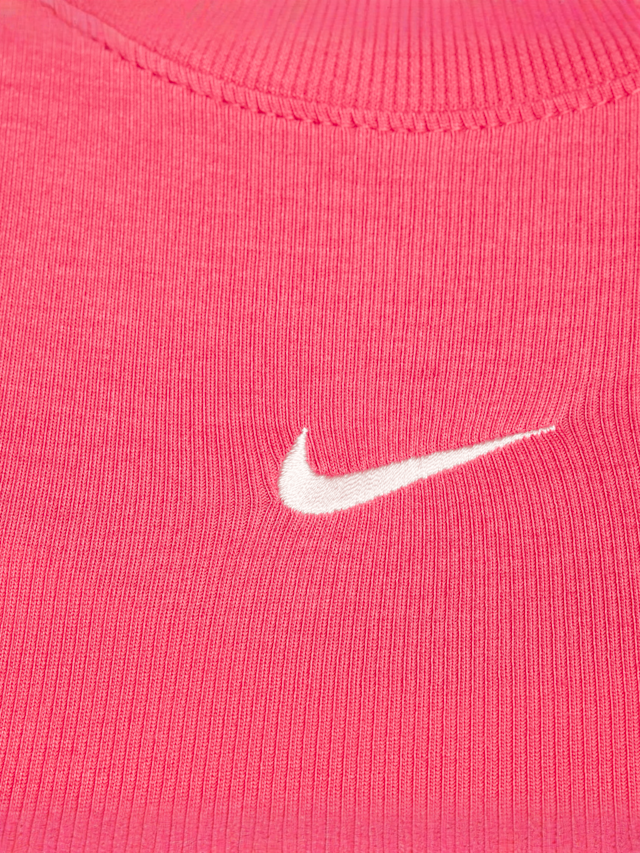 Nike, Sportswear Essential Rib Crop Tanktop, Pink, Image 4 of 5