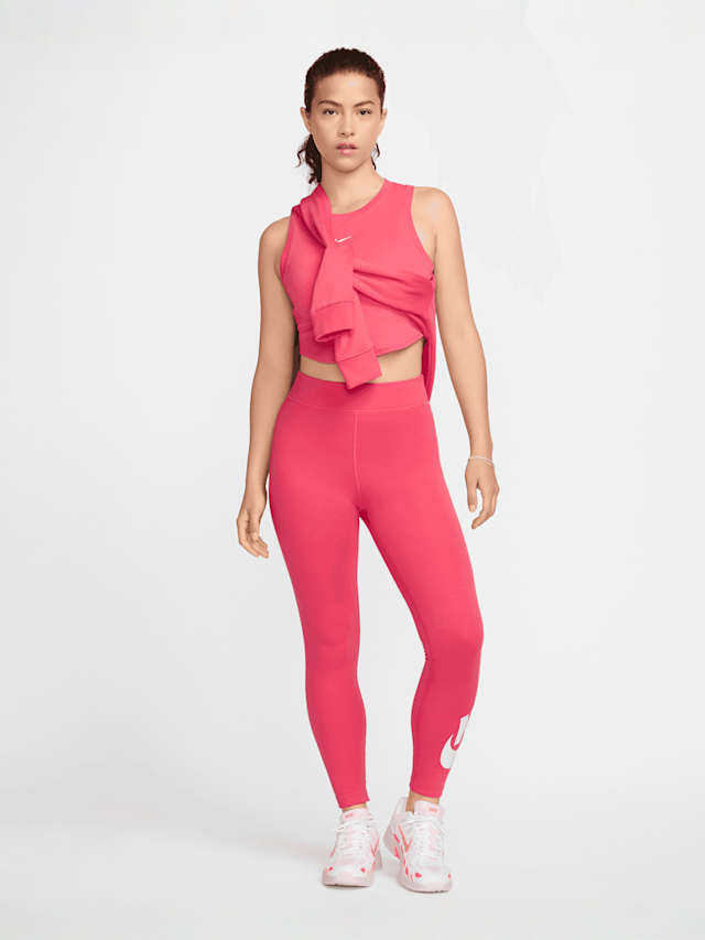 Nike, Sportswear Essential Rib Crop Tanktop, Pink, Image 5 of 5