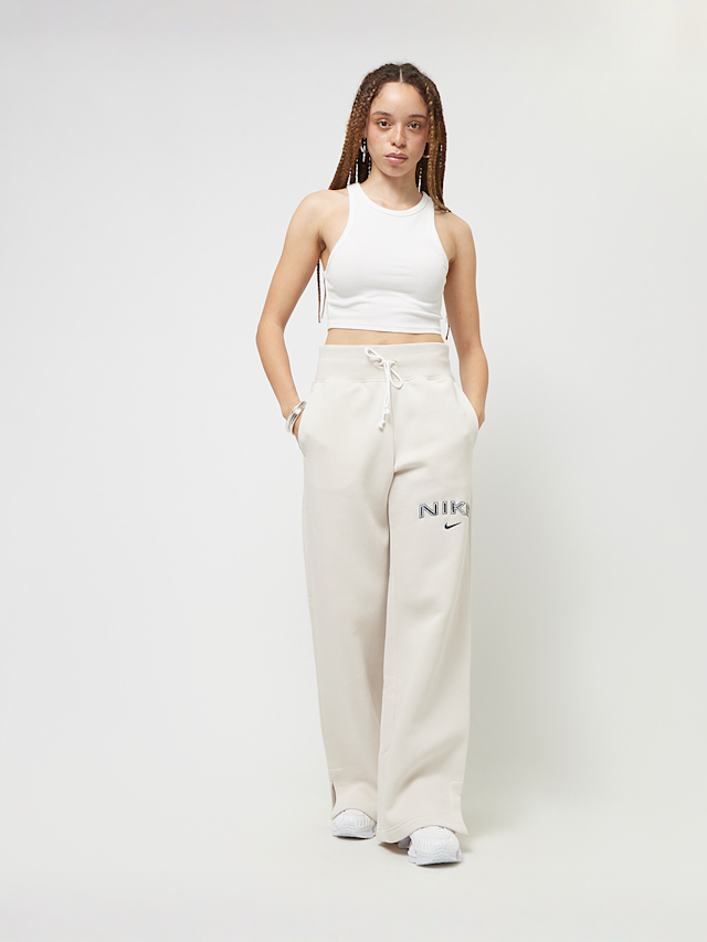 Nike, Sportswear Phoenix High-Rise Logo Wide Leg Pants, beige, Image 4 of 4