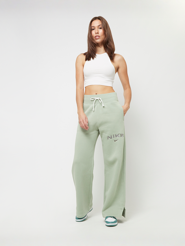 Nike, Sportswear Phoenix High-Rise Logo Wide Leg Pants, green, Image 4 of 4