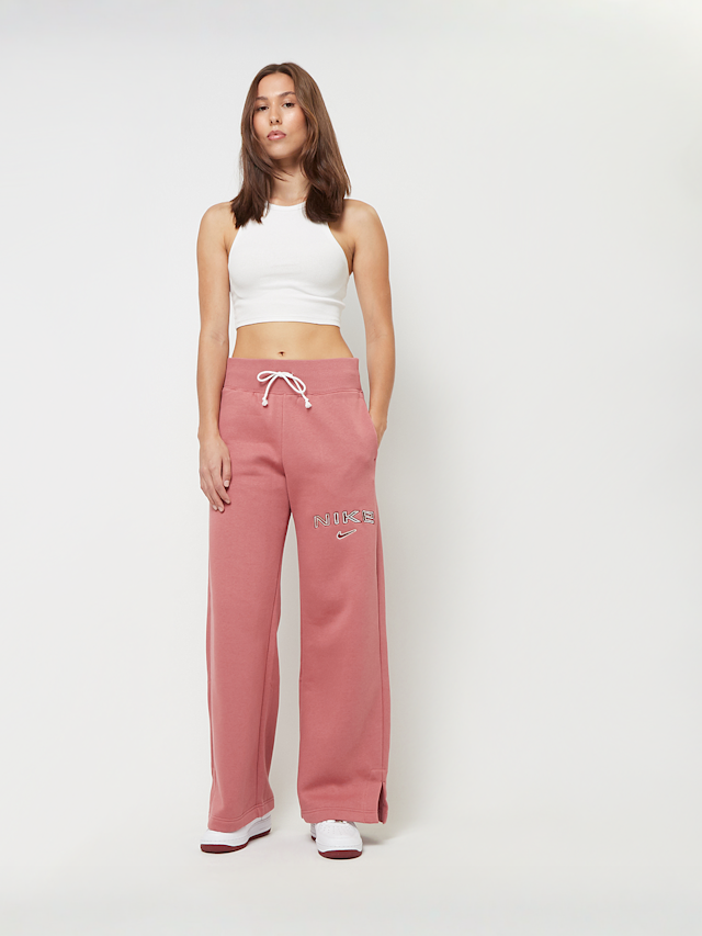 Nike, Sportswear Phoenix High-Rise Logo Wide Leg Pants, lichtroze, Afbeelding 4 van 4