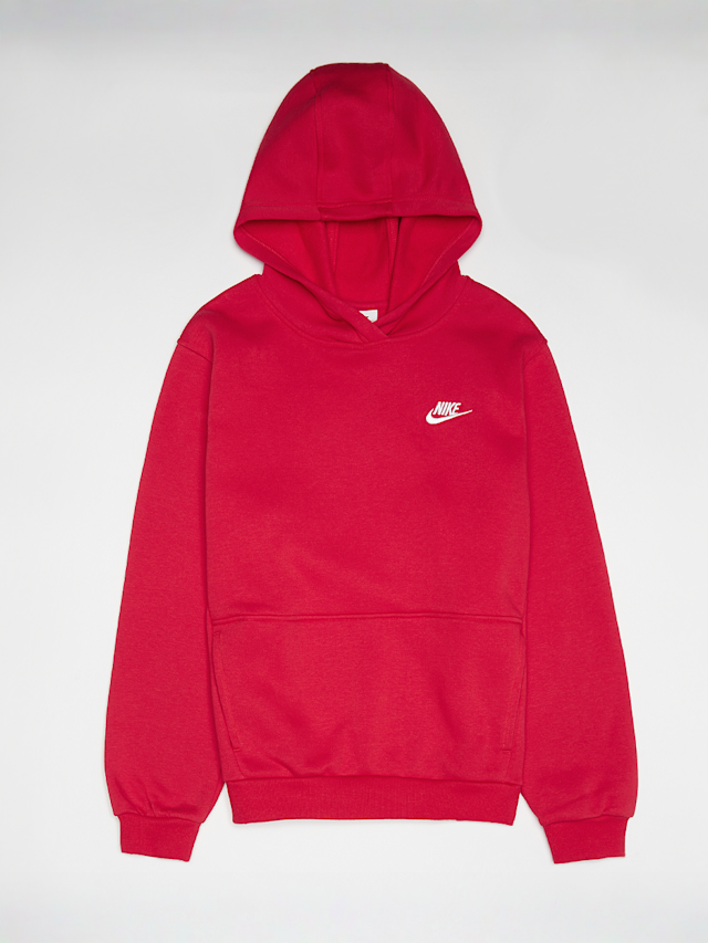 Nike, Sportswear Club Fleece Hoodie, red, Image 1 of 4