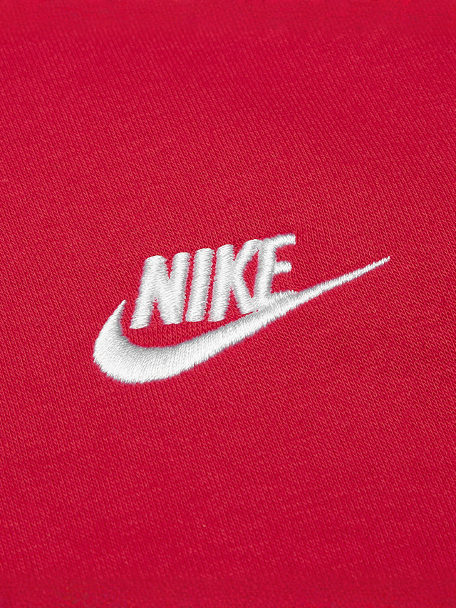 Nike, Sportswear Club Fleece Hoodie, red, Image 3 of 4