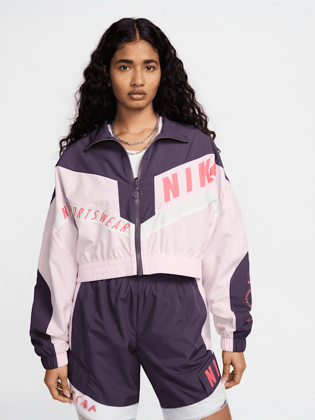 Nike, Sportswear Woven Jacket, roze, Afbeelding 1 van 8