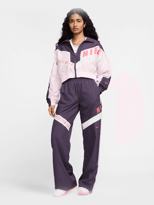 Nike, Sportswear Woven Jacket, roze, Afbeelding 8 van 8