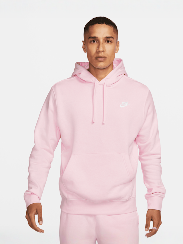 Nike, Sportswear Club Fleece Hoodie, lichtroze, Afbeelding 1 van 5
