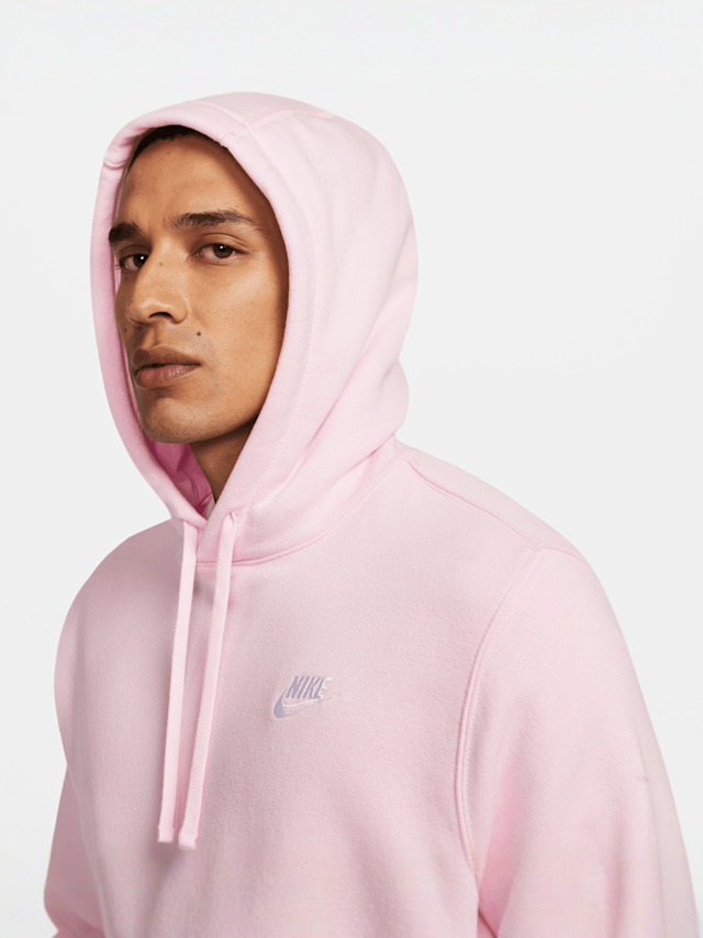 Nike, Sportswear Club Fleece Hoodie, light pink, Image 3 of 5