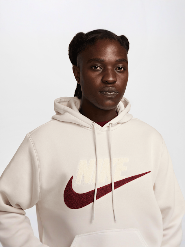 Nike, Club Fleece Hoodie, beige, Afbeelding 3 van 6
