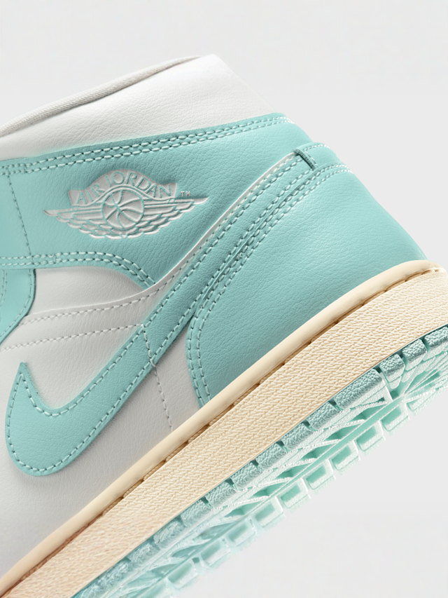 Jordan, WMNS Air Jordan 1 Mid, turquoise, Image 8 of 8