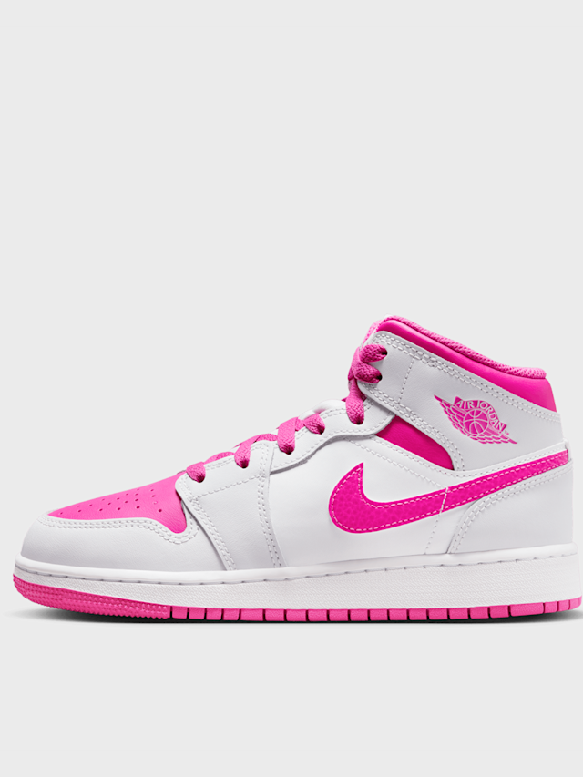 Jordan, Jordan 1 Mid (GS), Pink, Image 1 of 8