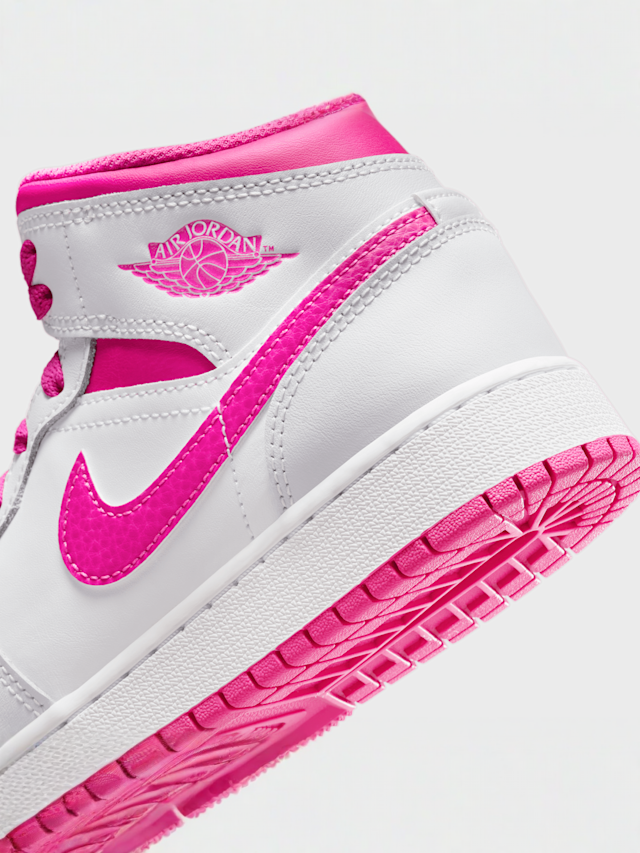 Jordan, Air Jordan 1 Mid (GS), Pink, Image 8 of 8