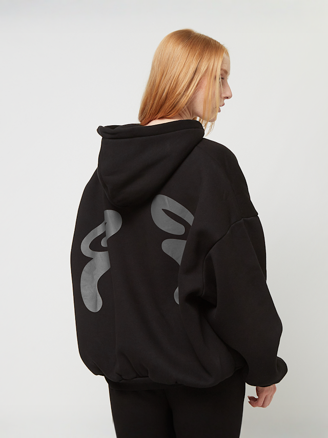 Felicious, Oversized Sweatjacke, black, Image 2 of 6