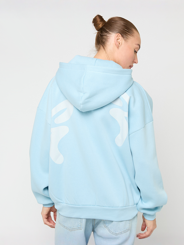 Felicious, Feli Oversized Sweatjacket, blauw, Afbeelding 2 van 5