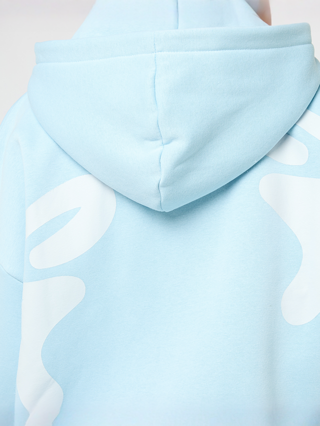 Felicious, Feli Oversized Sweatjacket, niebieski, Obraz 4 z 5