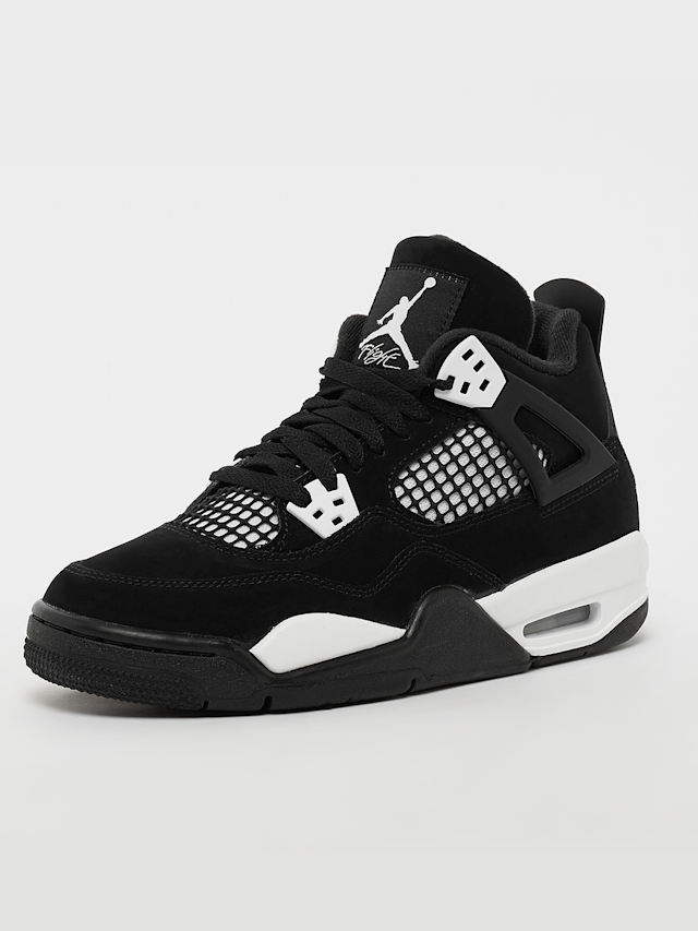 Jordan, Air Jordan 4 Retro (GS) black/fire red/deep royal blue, black, Image 2 of 5