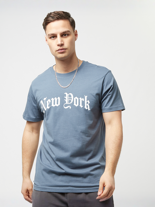 Mister Tee, New York Wording Tee, blue, Image 1 of 4