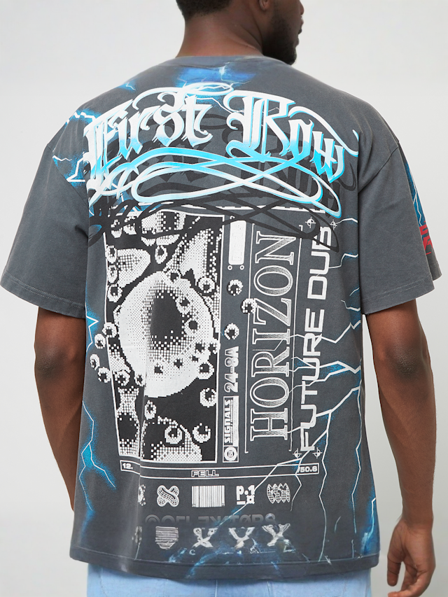 First Row, Premium Tee W/Rhinestone, grey, Image 4 of 6