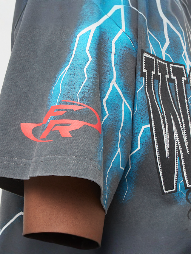 First Row, Premium Tee W/Rhinestone, grey, Image 5 of 6