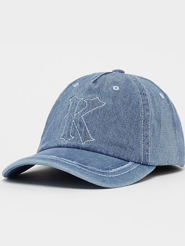 Karl Kani, Embroidery Denim Baseball Cap Vintage, blue, Image 1 of 5