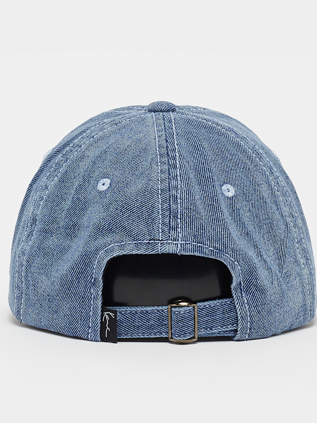 Karl Kani, Embroidery Denim Baseball Cap Vintage, blue, Image 2 of 5