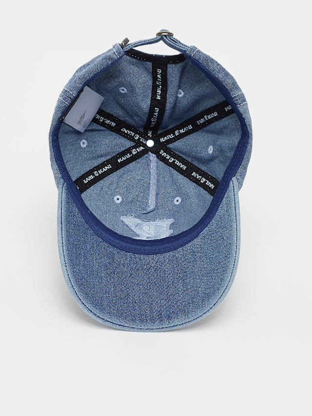 Karl Kani, Embroidery Denim Baseball Cap Vintage, blue, Image 3 of 5
