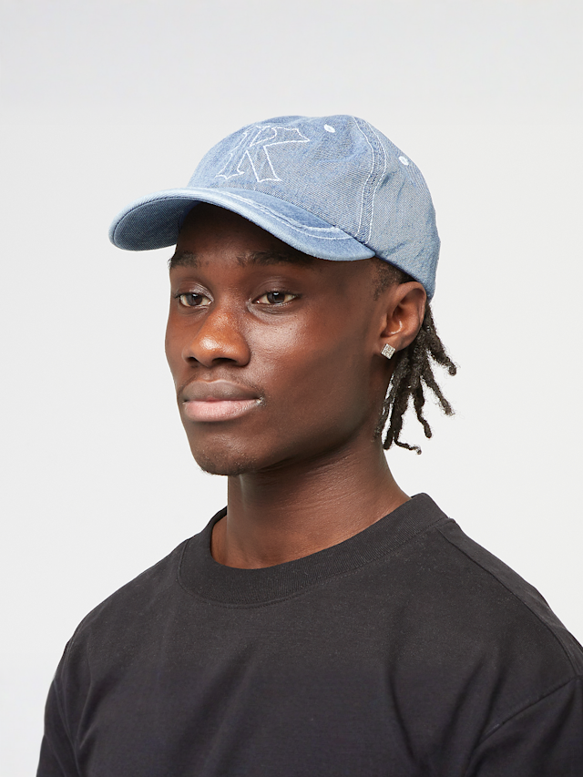 Karl Kani, Embroidery Denim Baseball Cap Vintage, blue, Image 5 of 5