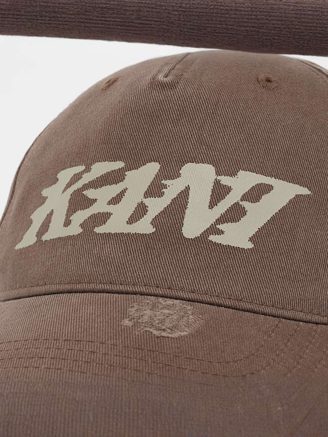 Karl Kani, Vanished Distress Baseball Cap, brown, Image 4 of 5