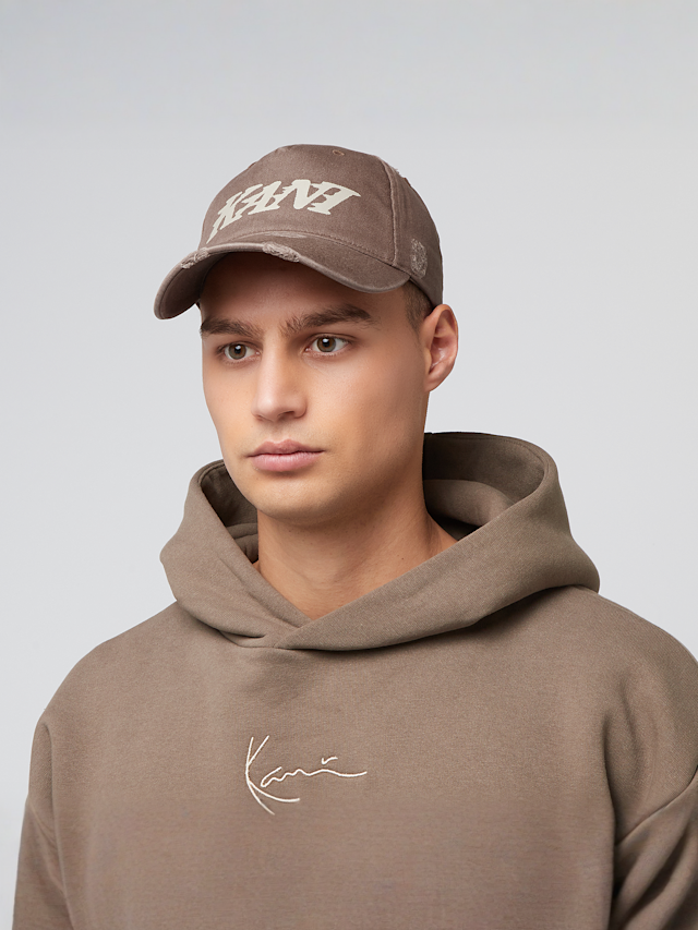 Karl Kani, Vanished Distress Baseball Cap, brown, Image 5 of 5