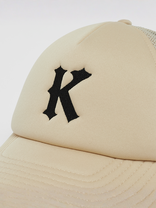 Karl Kani, Embroidery Trucker Cap, beige, Image 4 of 5