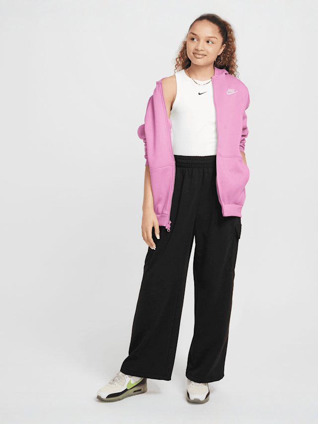 Nike, Sportswear Club Fleece Oveersized Fullzip, light pink, Image 7 of 7