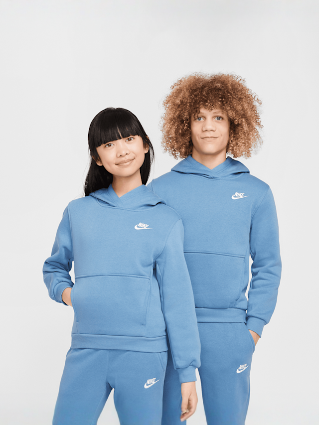 Nike, Sportswear Club Fleece Hoodie, blue, Image 1 of 6