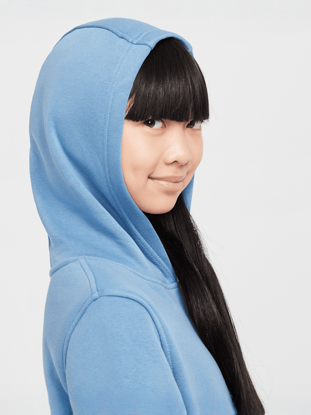 Nike, Sportswear Club Fleece Hoodie, blue, Image 5 of 6