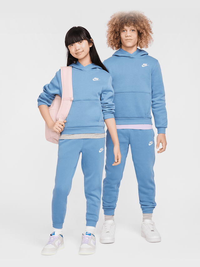 Nike, Sportswear Club Fleece Hoodie, blue, Image 6 of 6