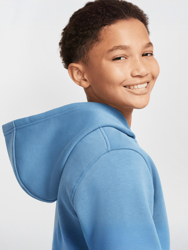 Nike, Sportswear Club Fleece Hoodie Fullzip Longsleeve LBR, blauw, Afbeelding 3 van 6