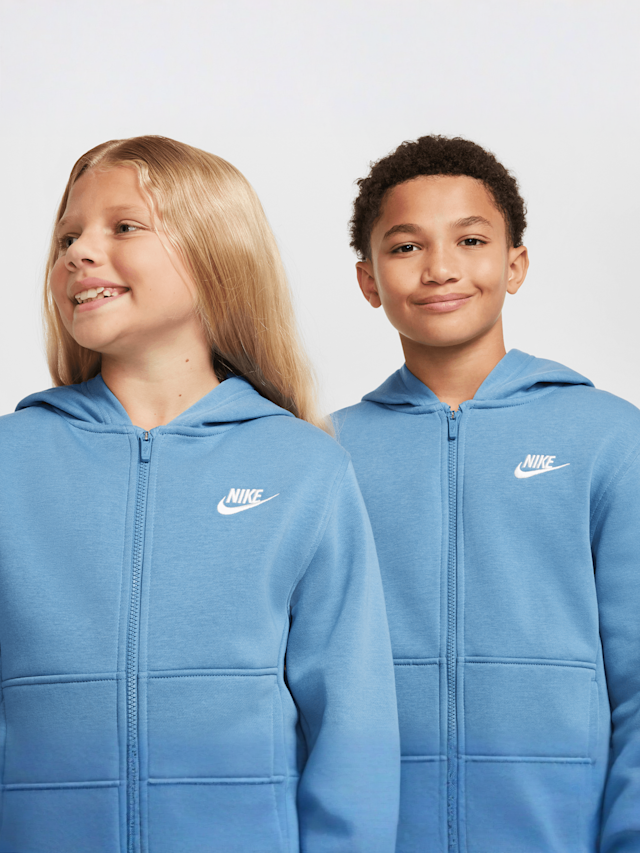 Nike, Sportswear Club Fleece Hoodie Fullzip Longsleeve LBR, blue, Image 5 of 6