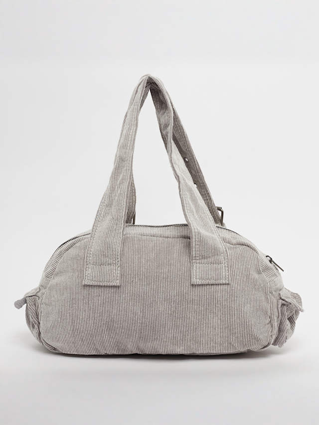 Karl Kani, Embroidery Corduroy Shoulder Bag, beige, Afbeelding 3 van 5